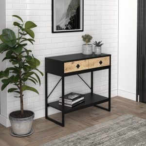 קונסולת כניסה מעוצבת דגם אמיליה (שחור-Rivoli)